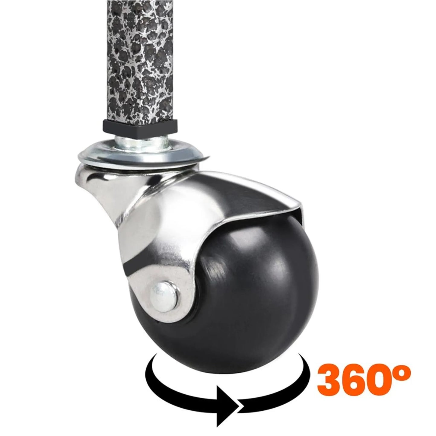 Yaheetech Vogelkäfig mit mobilem Sockel - ausgestattet mit herausnehmbarem Käfig und sechs Zugangstüren und Ablagefläche - für Sittiche und Falken - gehämmertes schwarzes Metall - 81 x 47 x 160 cm