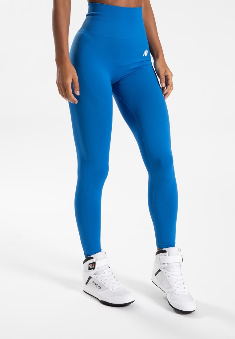Gorilla Wear Olivia nahtlose Leggings - Blau - XS/S