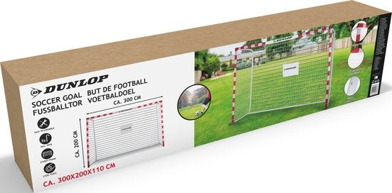 Dunlop Fußballtor 300 x 200 x 110 cm