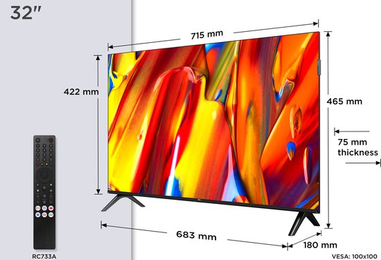 TCL 32V5C – 32 Zoll – Full HD QLED – 2025 – Smart-TV