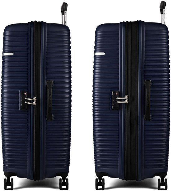 American Tourister Liftoff 4-Rad-Trolley 78 cm mit Erweiterungsfalte – Hartschalenkoffer – TSA-Schloss – Midnight Blue