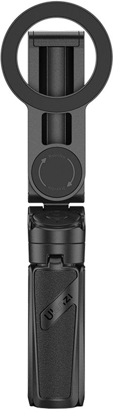 Ulanzi JJ03 Pocket-Selfie-Stick-Stativ, magnetisch – mit Fernbedienung – Selfie-Stick – Handy-Stativ für iPhone – Smartphone-Halterung für iPhone – Schwarz