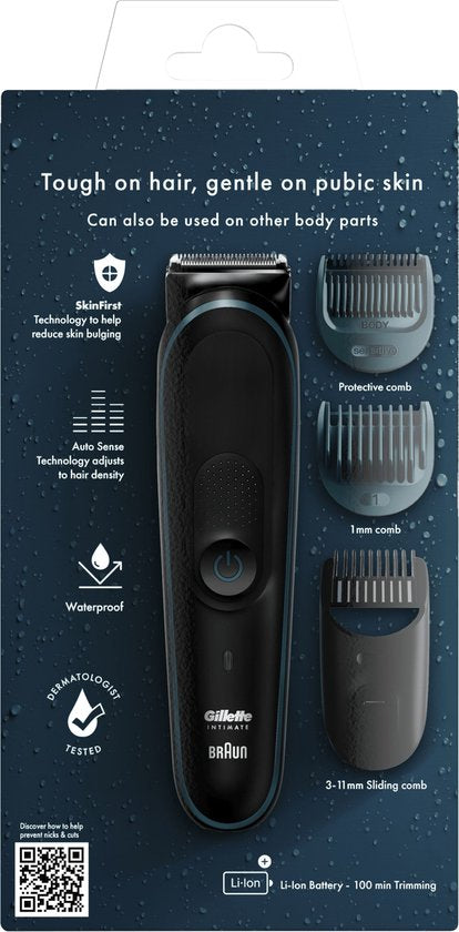 Gillette Intimate Trimmer – Trimmer für den Intimbereich und Bodygroomer für Männer – für den Schambereich