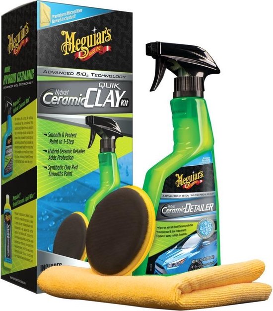 Meguiar's Hybrid Ceramic Synthetic Clay Kit - Keramische Synthetik Clay Kit