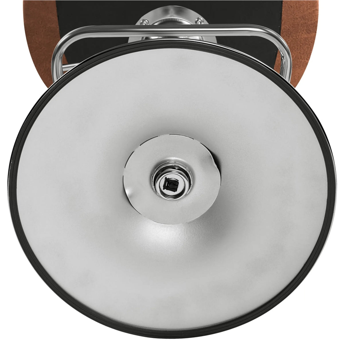 Yaheetech 2er-Set verstellbare Barhocker / Barstühle 86–107,5 cm – stilvolles Braun – Kunstleder und Metall