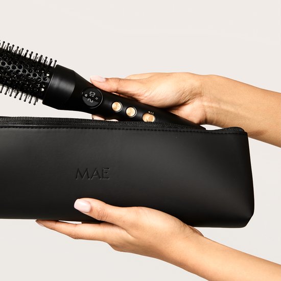MAE® Thermobürste – Keramik-Wärmebürste – Föhnbürste – Luftstrom- und Plasmatechnologie – Frizzfrei – Lockenbürste – Für alle Haartypen
