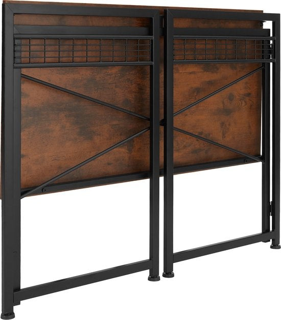 tectake - Paterson Klapptisch 102x51x77cm - dunkelbraun - 404660