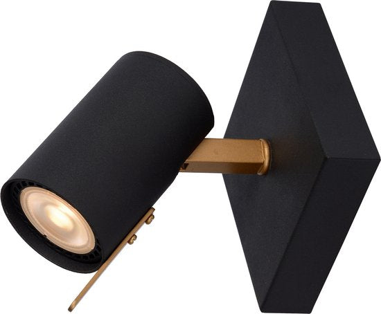 Lucide GRONY – Deckenstrahler (Deckenleuchte) – LED „Dim to warm“ – GU10 – 1×5 W 2200 K/3000 K – Schwarz