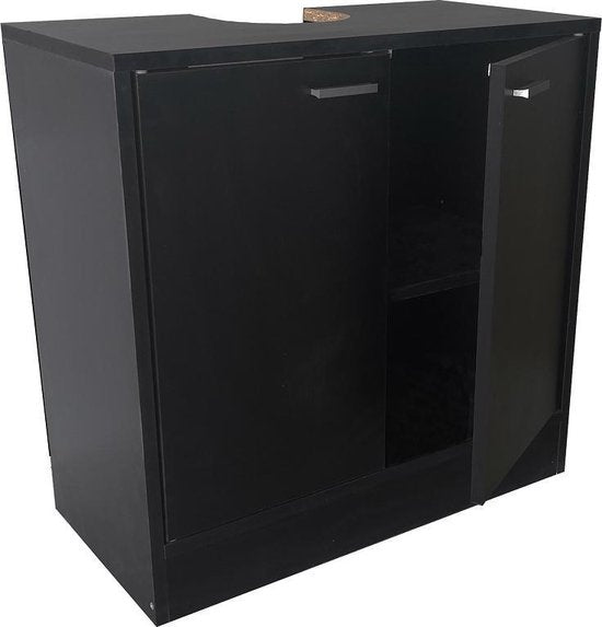 Waschtischunterschrank - Badmöbel - schwarz