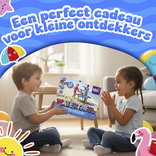 KidzKraze® Wassertisch M - Outdoor-Spielzeug - Sinnesspielzeug - Aktivitätstisch - Wasserparcours - Sandtisch für Kinder - Wasserspieltisch-Spielzeug - inkl. Zubehör