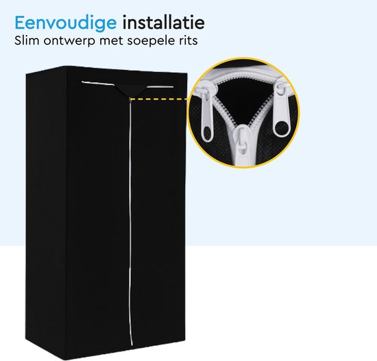 BRASQ Regalabdeckung schwarz - 180x90x40 cm