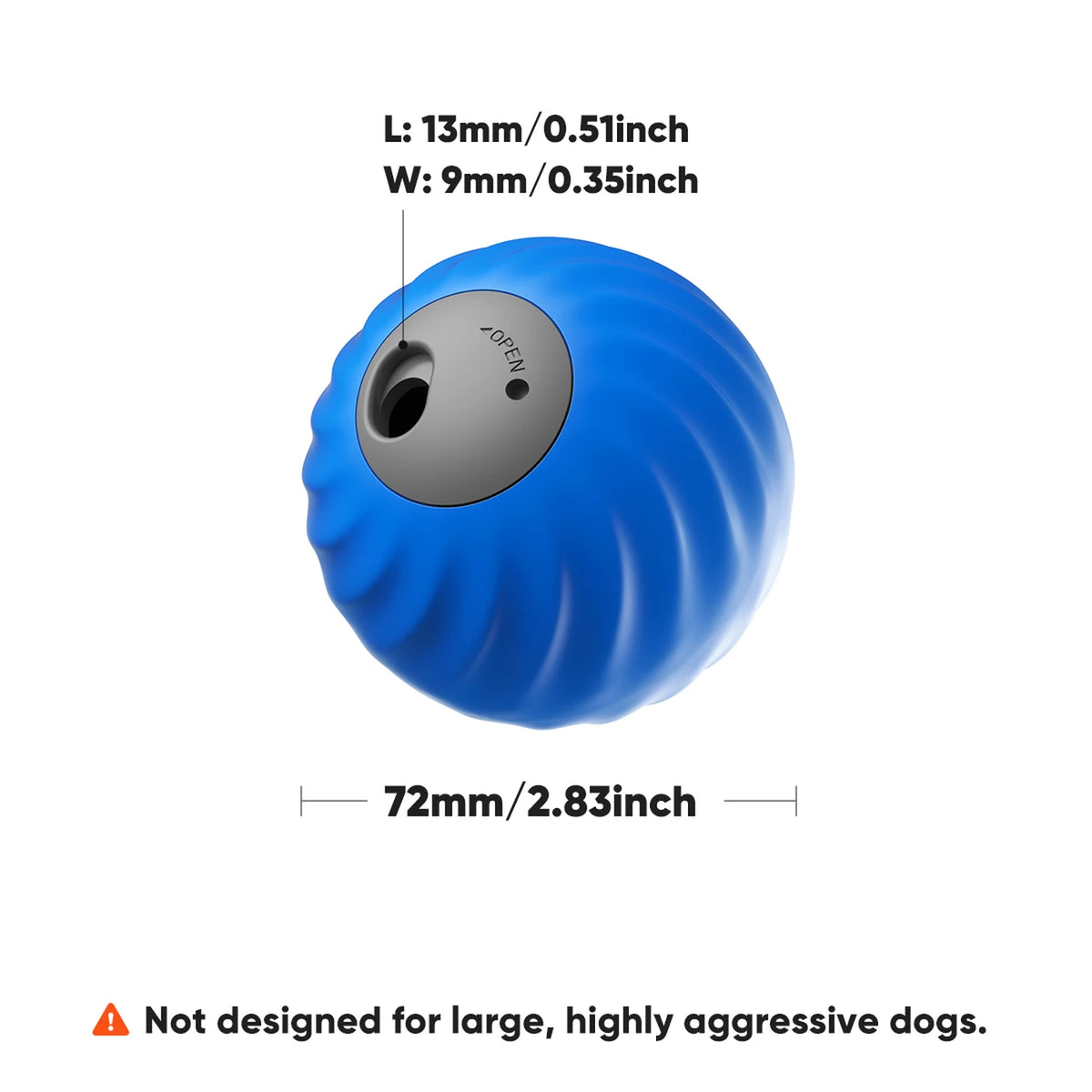 Petgravity Snack Shack Ball Blau