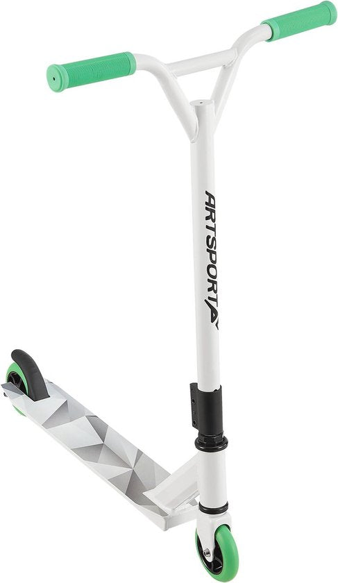Stunt Scooter Futuristisch in Weiß Grün