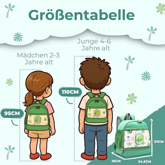 REISERACKER Kinderrucksack Adventure grün