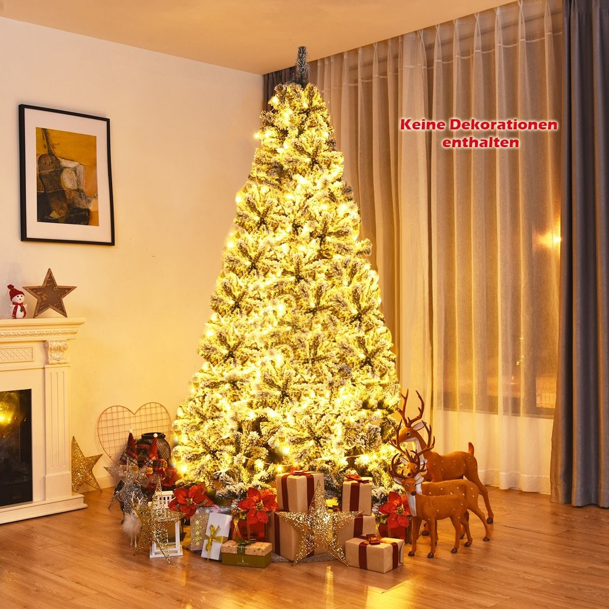 Coast Künstlicher Weihnachtsbaum verschneit - mit Metallständer - 225 cm