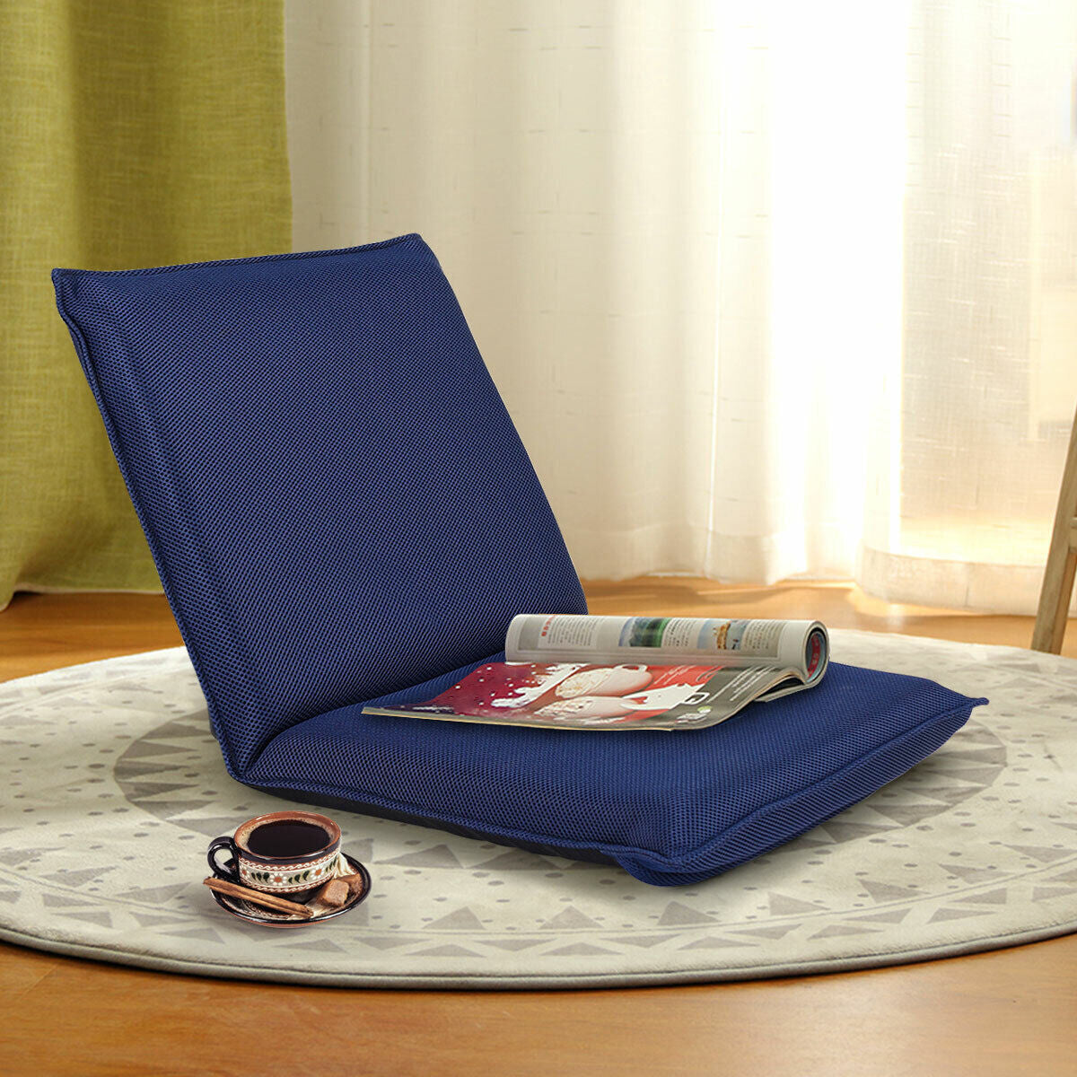 Coast Verstellbarer Bodenstuhl - 47 x 44 x 53 cm - Blau