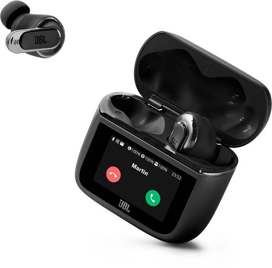 JBL Tour Pro 3 – Kabellose Ohrhörer mit Geräuschunterdrückung – Smart Case mit Touchscreen – True Wireless Bluetooth – Hi-Res Audio (LDAC) – 50 Stunden – Schwarz