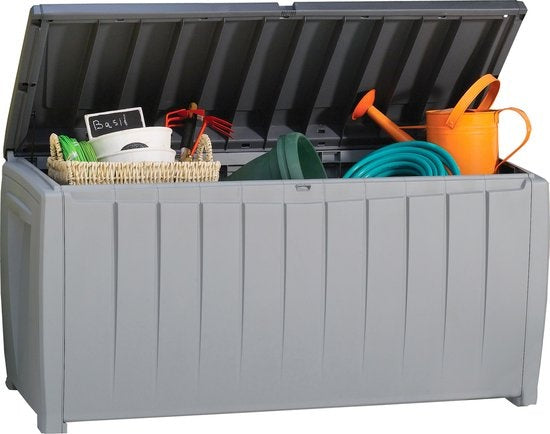 Keter Novel Aufbewahrungsbox - 340L - 124x55x62.5cm - Grau