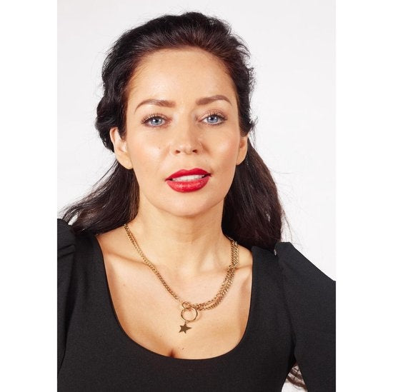 Laura Ferini Damenhalskette Stella Gold - Goldfarbene Gliederkette mit Stern - 18K Gelbgold vergoldet - Halskette - Halskette - Schmuck - Accessoires - Damenhalskette mit Anhänger
