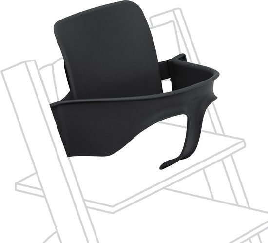 Tripp Trapp Baby-Set von Stokke, Schwarz – verwandelt den Tripp Trapp-Stuhl in einen Kinderstuhl – abnehmbarer Sitz für 6–36 Monate – kompatibel mit Tripp Trapp-Modellen ab Mai 2006