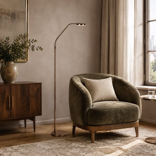 Steinhauer Exclusive – Stehlampe – Soleil2 – Bronze – Kunststoff und Metall – Designlampe – LED – 4389BR