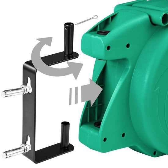 tectake - Gartenspule 10 Meter - Spule - grün - 402761