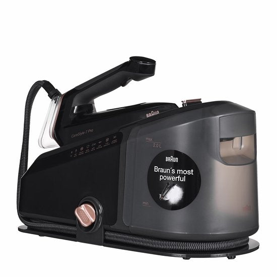 Braun CareStyle 7 Pro IS7286BK – Dampfbügelstation – Automatische Einstellungen – Halbiert die Bügelzeit – Schwarz