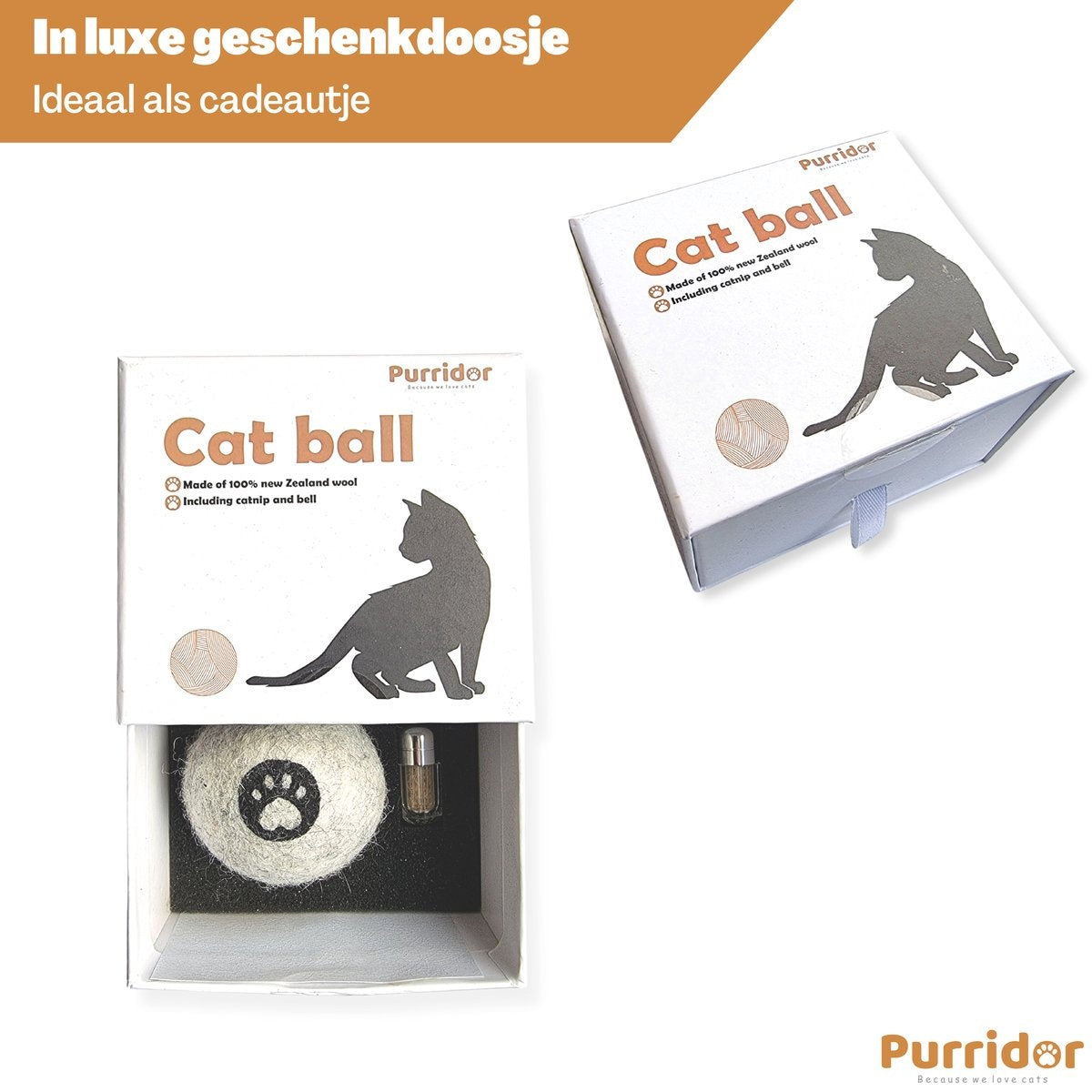 Purridor Wolle Ball Katze - Katzenball