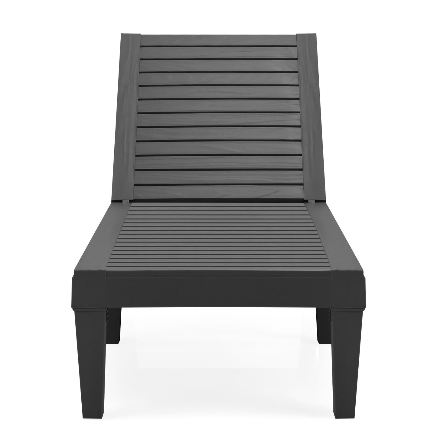 Coast Terrace Lounger Outdoor-Stuhl mit verstellbarer Rückenlehne 190 x 57,5 ??x 29 cm schwarz