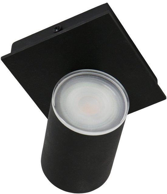 Deckenleuchte Steinhauer Points Noirs 3059ZW Schwarz – dreh- und neigbar, aus Metall und Kunststoff, inklusive Leuchtmittel, für den Innenbereich geeignet
