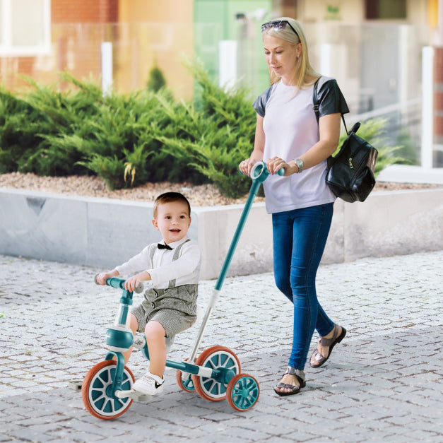 Coast Kinderfahrrad - 4-in-1 - Verstellbar - 37 x 72 x 101cm - grün