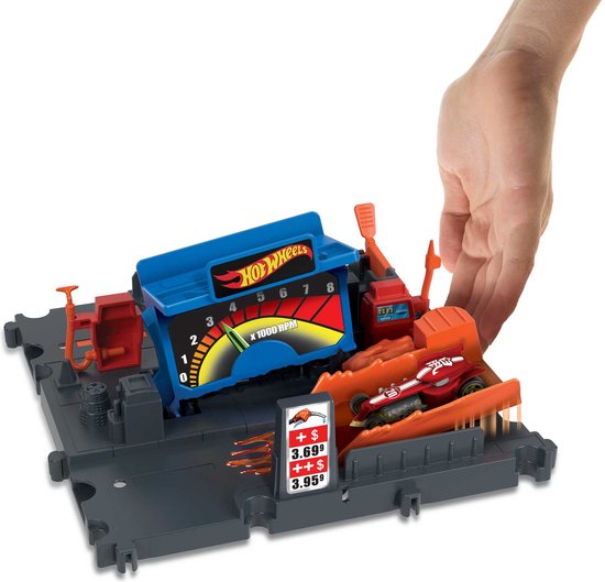 Hot Wheels City Explorer Tankstelle „Shift“ – Hot Wheels-Erweiterung – Hot Wheels-Bahnteile