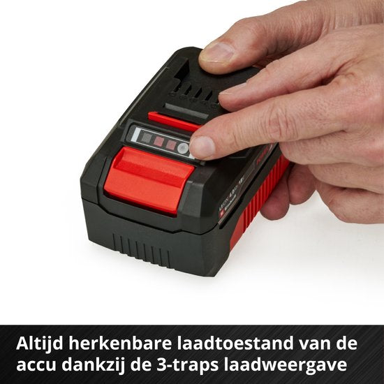 Einhell 18 V/4,0 Ah Power X-Change Starter-Set – 1x 4,0 Ah Akku und Schnellladegerät – universell für alle Power X-Change-Geräte