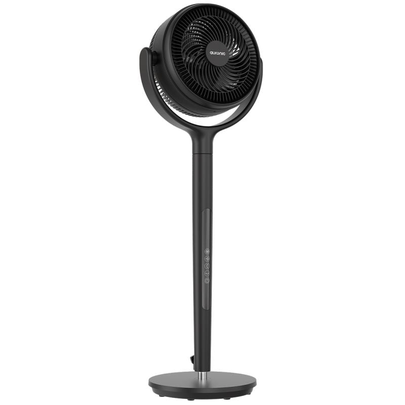 Auronic Omni Ventilator Schwarz – 12 Geschwindigkeitsstufen – 120°-Oszillation – mit Fernbedienung