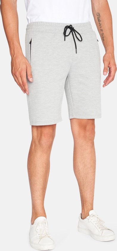 Mario Russo Mario Russo Pique Short grau melange
