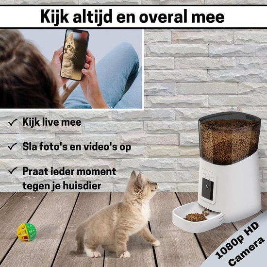 BOME Feeder - Kamera und Audio - Inklusive SD-Karte - Weiß