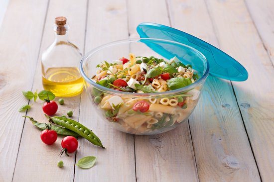 Pyrex - Prep & Store Rührschüssel mit Deckel 5-tlg. - Transparent - Borosilikatglas