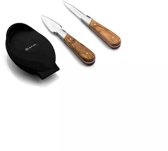 Laguiole Style de Vie - Luxury Line - Austernmesser-Geschenkset 2-teilig - Olivenholz