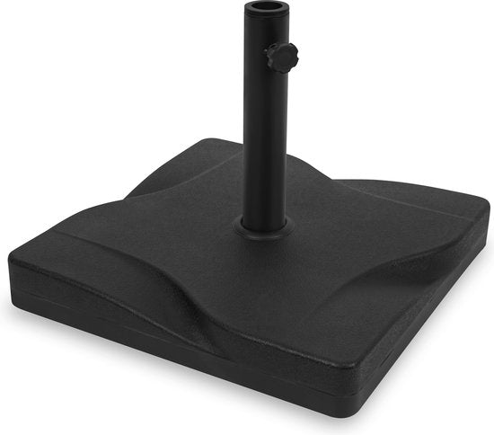 VONROC Sonnenschirmsockel - quadratisch - 20kg - 42 x 42 cm - Schwarz