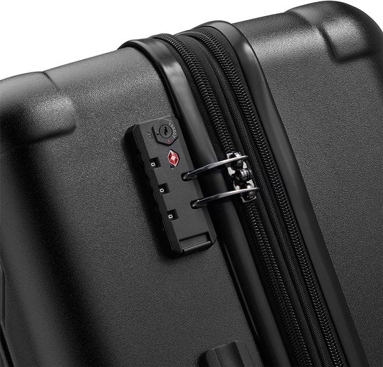 Delsey JH004C 68 cm erweiterbarer Reisekoffer – Schwarz