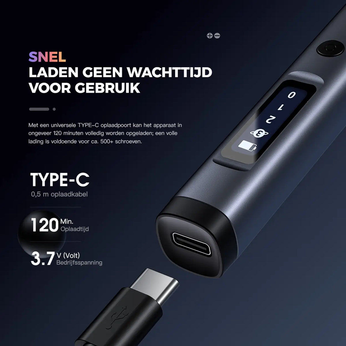 EasyWox 57-in-1-Elektro-Präzisionsschraubendreher – Grau