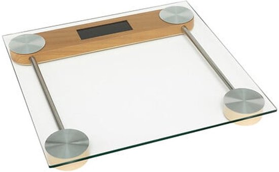 5Five Personenwaage – transparent – Glas – 28 x 28 cm – Waagen