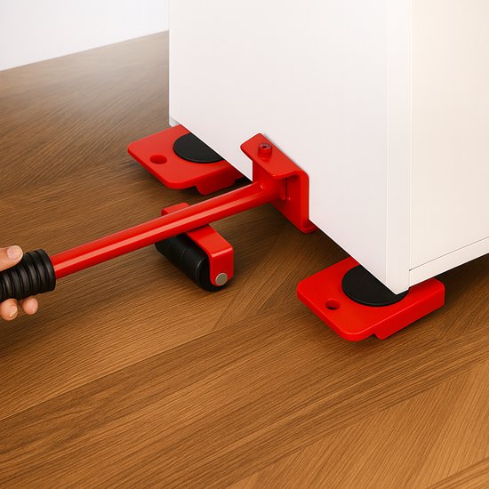 Ceruzo Möbelpacker - 5-teilig - Umzugs- und Hebehilfe - 150 kg Tragkraft - 360° - Möbelrollen