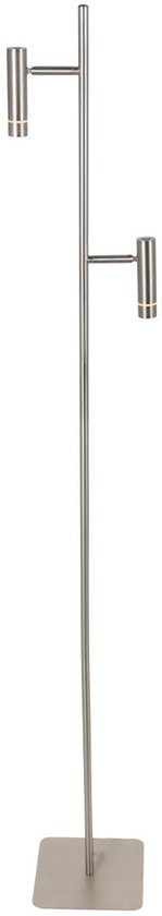Stehlampe „Volari 4711ST“ aus Stahl, 2-flammig, mit „Dimm to Warm“-LED – ideal für den Innenbereich, modernes Design, Höhe 157 cm, Sockelgröße 21 x 21 cm, dreh- und neigbar