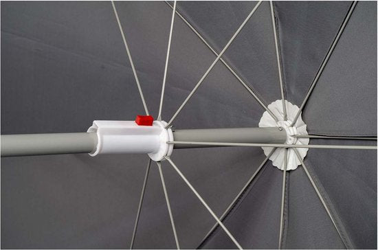 Bo-Camp – Sonnenschirm – Mit Schwenkarm – Ø 165 cm – Grau