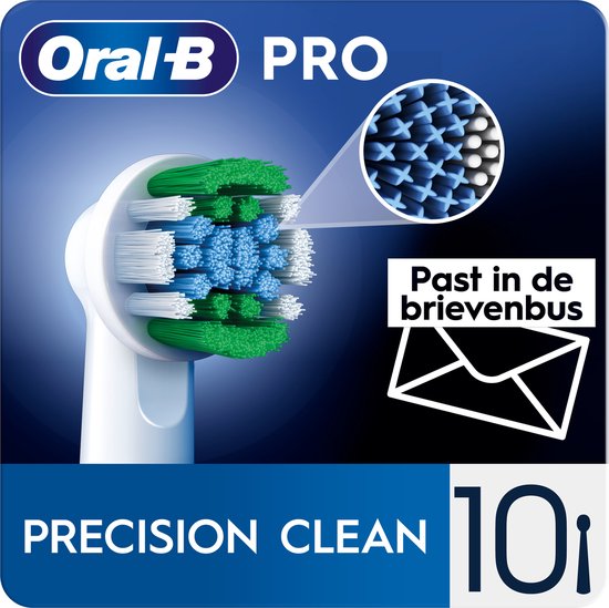 Oral-B Precision Clean Pro – Aufsteckbürsten mit CleanMaximiser-Technologie – 10 Stück – Briefkastenverpackung