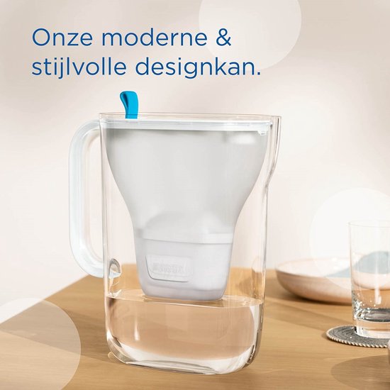 BRITA – Wasserfilterkanne – Style Cool – 2,4 l – Grau – inkl. 1 MAXTRA Pro All-in-1-Filterkartusche – mit Cashback (nur in Belgien – bis zu 10 € Rückerstattung)