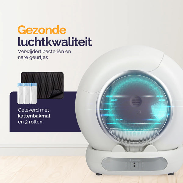 Viervoeter Fresh 3 Selbstreinigende Katzentoilette – Mit App – Geruchsneutralisierer – Intelligente Sensoren