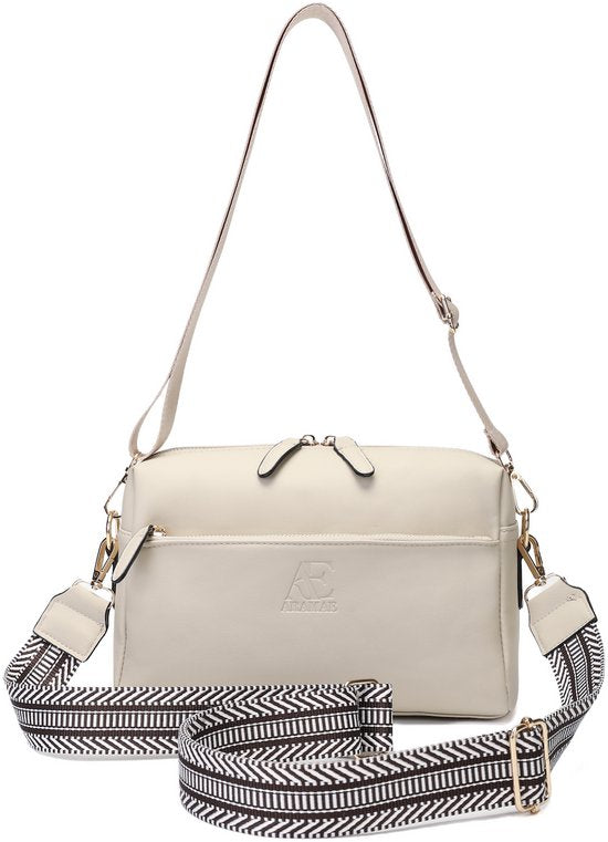 Aramae® - Umhängetasche Damen - Umhängetaschen - Umhängetasche - Handytasche - Matt Beige