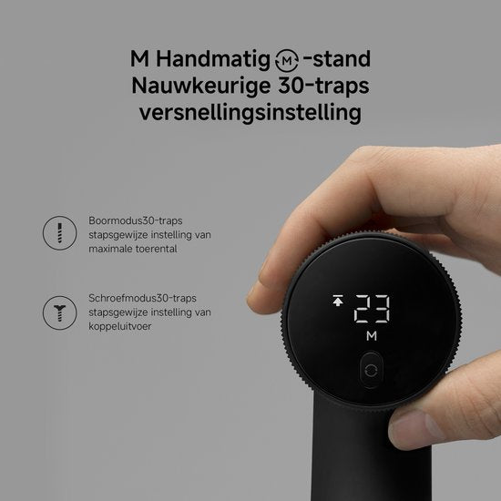 Xiaomi 12V Max bürstenloser Akku-Bohrschrauber | 12V-Akku-Bohrschrauber | 30 Nm | 1400 U/min | 30 Drehmomentstufen | Smart Display | USB-C